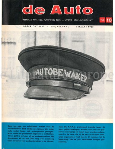 1962 DE AUTO MAGAZINE 10 NEDERLANDS