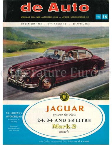 1962 DE AUTO MAGAZINE 16 NEDERLANDS