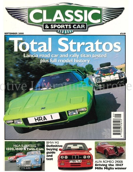 2000 CLASSIC AND SPORTSCAR MAGAZINE SEPTEMBER ENGLISH