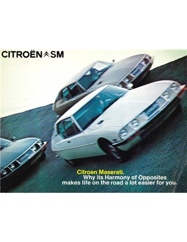 1971 CITROEN SM PROSPEKT ENGLISCH