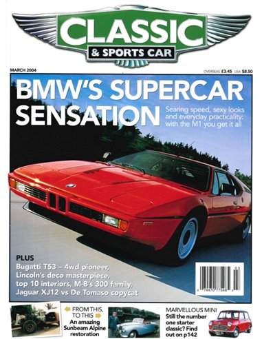 2004 CLASSIC AND SPORTSCAR MAGAZINE MAART ENGELS