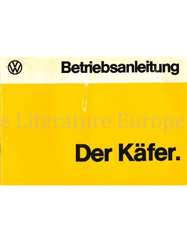 1975 VOLKSWAGEN KEVER 1200 INSTRUCTIEBOEK DUITS