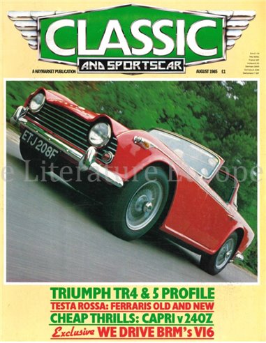 1985 CLASSIC AND SPORTSCAR MAGAZINE (08) AUGUST ENGLISH