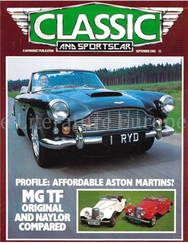 1985 CLASSIC AND SPORTSCAR MAGAZINE (09) SEPTEMBER ENGLISH