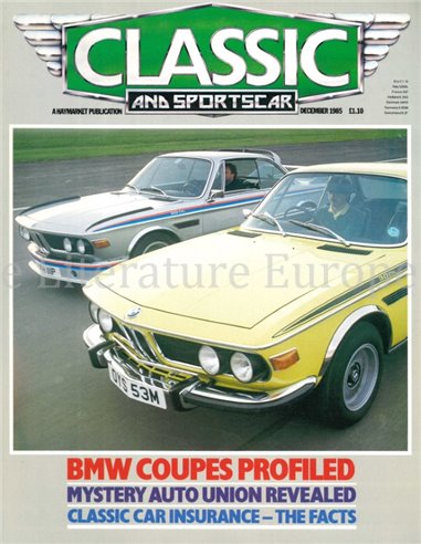 1985 CLASSIC AND SPORTSCAR MAGAZINE (12) DEZEMBER ENGLISCH