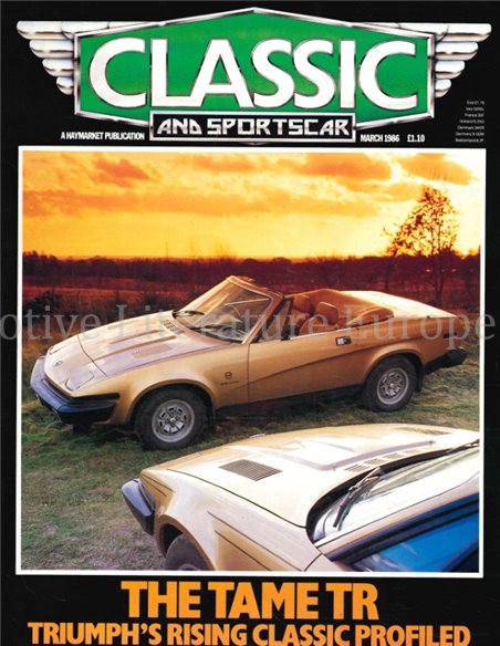 1986 CLASSIC AND SPORTSCAR MAGAZINE (03) MÄRZ ENGLISCH