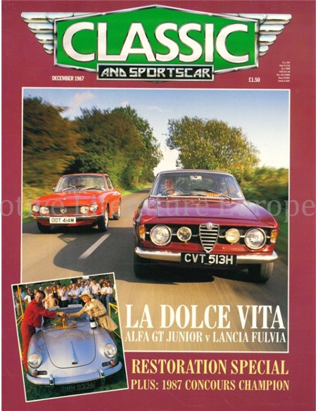 1987 CLASSIC AND SPORTSCAR MAGAZINE (12) DECEMBER ENGELS