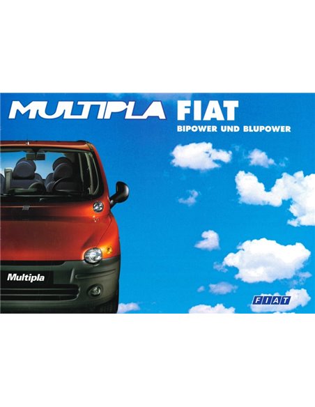 1999 FIAT MULTIPLA BROCHURE DUITS