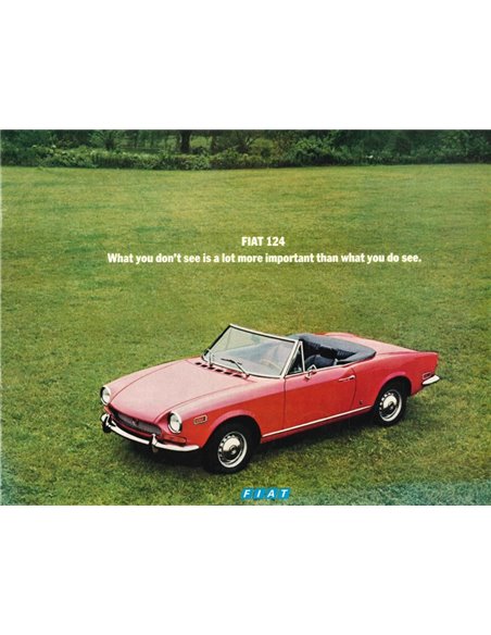 1971 FIAT 124 BROCHURE ENGELS