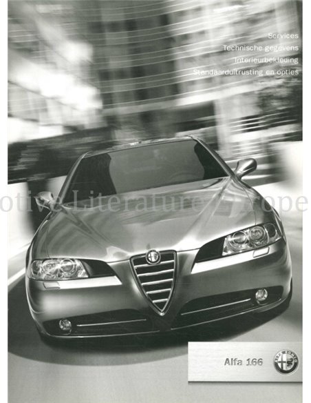 2003 ALFA ROMEO 166 PROSPEKT NIEDERLÄNDISCH