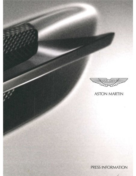 2008 ASTON MARTIN RANGE MEDIA BROCHURE ENGELS