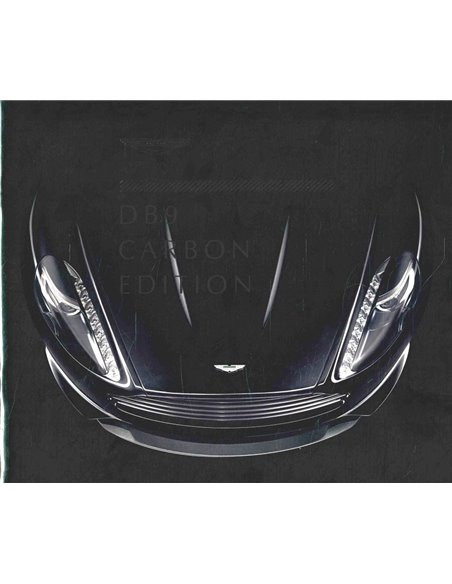 2014 ASTON MARTIN DB9 CARBON AUSGABE PROSPEKT ENGLISCH