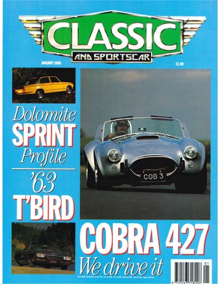 1990 CLASSIC AND SPORTSCAR MAGAZINE (01) JANUAR ENGLISCH