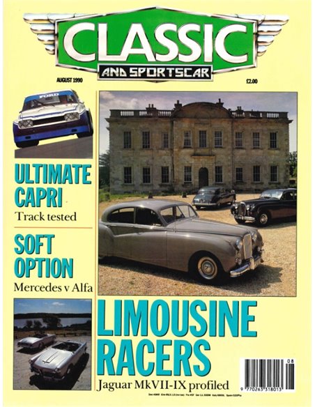 1990 CLASSIC AND SPORTSCAR MAGAZINE (08) AUGUST ENGLISCH