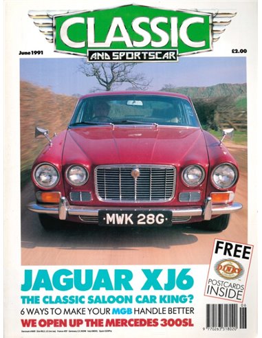 1991 CLASSIC AND SPORTSCAR MAGAZINE (06) JUNI ENGLISCH