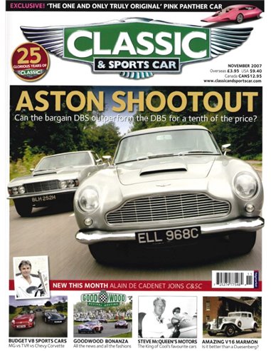 2007 CLASSIC AND SPORTSCAR MAGAZIN (11) NOVEMBER ENGLISCH