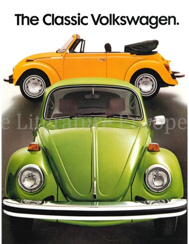 1977 VOLKSWAGEN BEETLE BROCHURE ENGLISH 