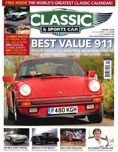 2008 CLASSIC AND SPORTSCAR MAGAZIN (01) JANUAR ENGLISCH