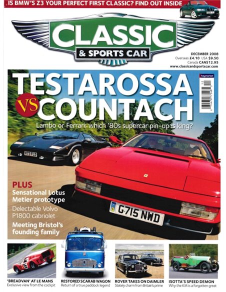 2008 CLASSIC AND SPORTSCAR MAGAZIN (12) DECEMBER ENGLISCH