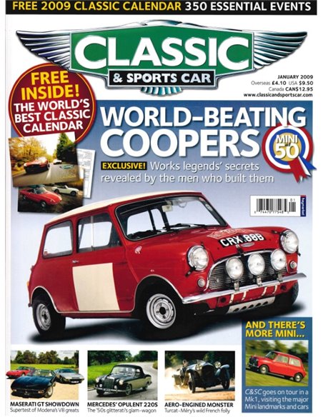 2009 CLASSIC AND SPORTSCAR MAGAZIN (01) JANUAR ENGLISCH