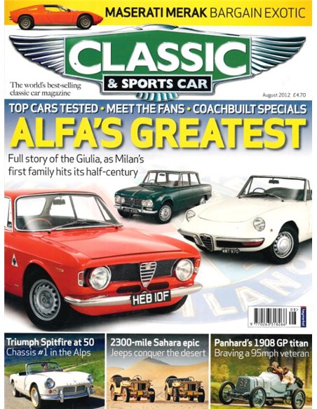 2012 CLASSIC AND SPORTSCAR MAGAZIN (08) AUGUST ENGLISCH