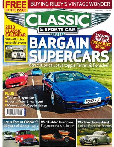 2013 CLASSIC AND SPORTSCAR MAGAZIN (01) JANUAR ENGLISCH