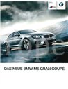 2013 BMW M6 GRAN COUPÉ BROCHURE GERMAN