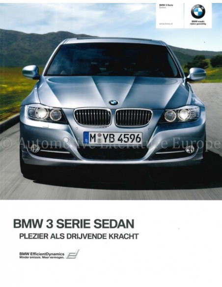 2010 BMW 3 SERIE SEDAN BROCHURE NEDERLANDS