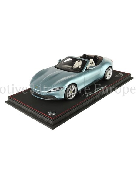 2023 FERRARI ROMA SPIDER METALLIC CELESTE TREVI BBR MODE 21/180