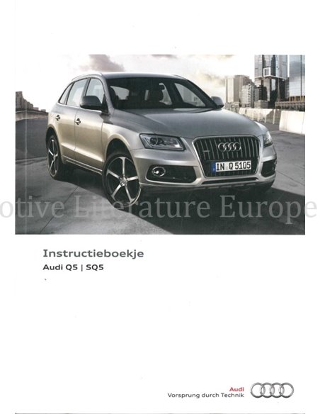 2014 AUDI Q5 | SQ5 BETRIEBSANLEITUNG NIEDERLÄNDISCH