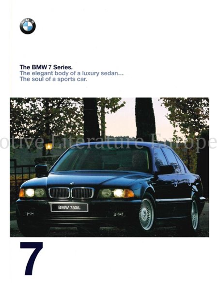 1998 BMW 7 SERIES BROCHURE ENGLISH (US)