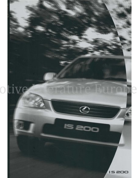 1999 LEXUS IS200 BROCHURE GERMAN