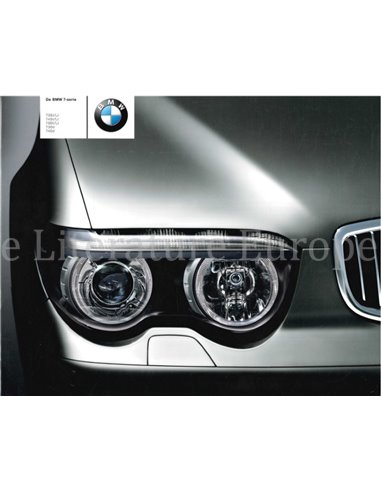 2002 BMW 7 SERIE BROCHURE NEDERLANDS