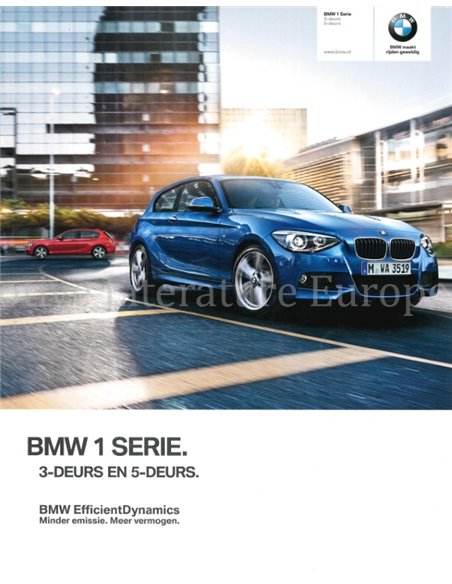 2014 BMW 1 SERIES BROCHURE DUTCH