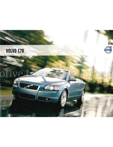 2008 VOLVO C70 COUPE | CONVERTIBLE BROCHURE DUTCH