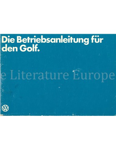 1981 VOLKSWAGEN GOLF OWNERS MANUAL GERMAN