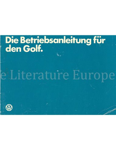 1981 VOLKSWAGEN GOLF OWNERS MANUAL GERMAN