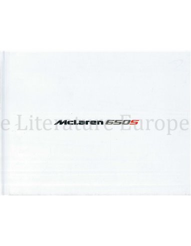 2014 MCLAREN 650S HARDBACK BROCHURE ENGLISH