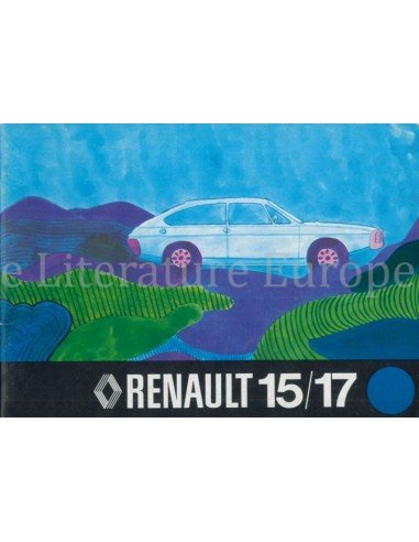 1973 RENAULT 15 | 17 BETRIEBSANLEITUNG ENGLISCH