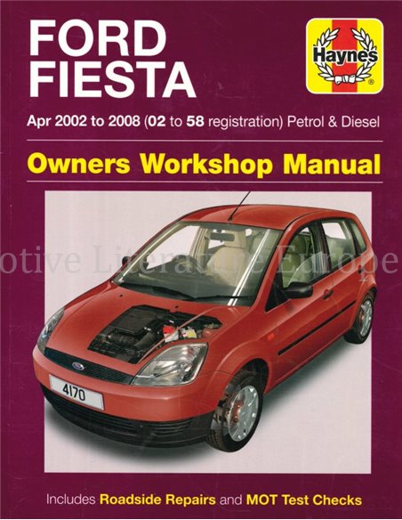 2002-2008 FORD FIESTA PETROL | DIESEL REPAIR MANUAL ENGLISH