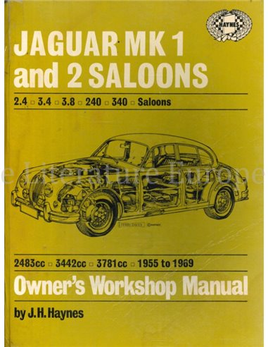 1955-1969 JAGUAR MK I | MK II LIMOUSINE REPERATURANLEITUNG ENGLISCH