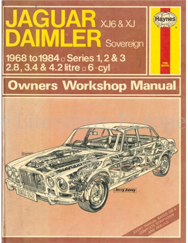 1968-1984 JAGUAR XJ6 | XJ / DAIMLER SOVEREIGN REPERATURANLEITUNG ENGLISCH