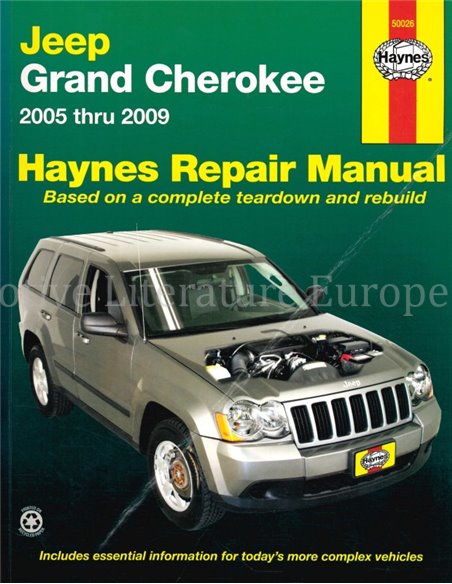 2005 - 2009 JEEP GRAND CHEROKEE PETROL REPAIR MANUAL ENGLISH