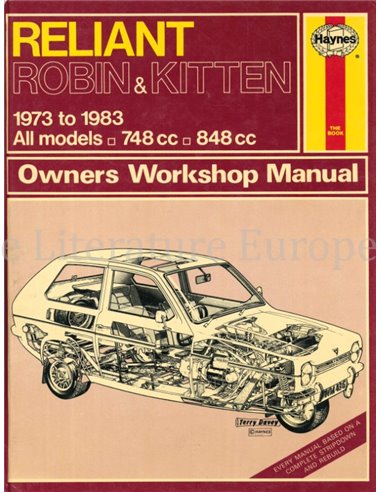 1973-1983 RELIANT ROBIN | KITTEN REPERATURANLEITUNG ENGLISCH