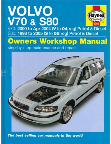 1998 - 2005 VOLVO V70 | S80, BENZIN | DIESEL REPARATURANLEITUNG ENGLISCH