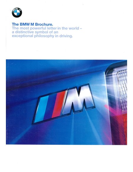 1998 BMW M RANGE BROCHURE ENGLISH