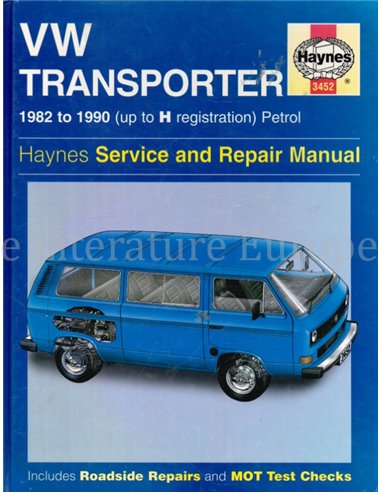 1982-1990 VOLKSWAGEN TRANSPORTER (T3) PETROL REPAIR MANUAL ENGLISH