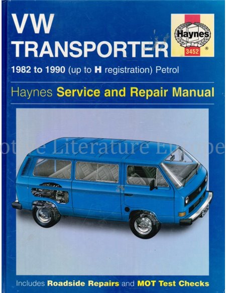 1982-1990 VOLKSWAGEN TRANSPORTER (T3) PETROL REPAIR MANUAL ENGLISH