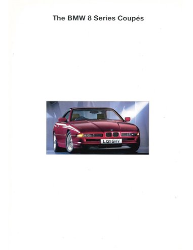 1994 BMW 8ER COUPE PROSPEKT ENGLISCH