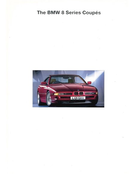 1994 BMW 8 SERIE COUPE BROCHURE ENGELS